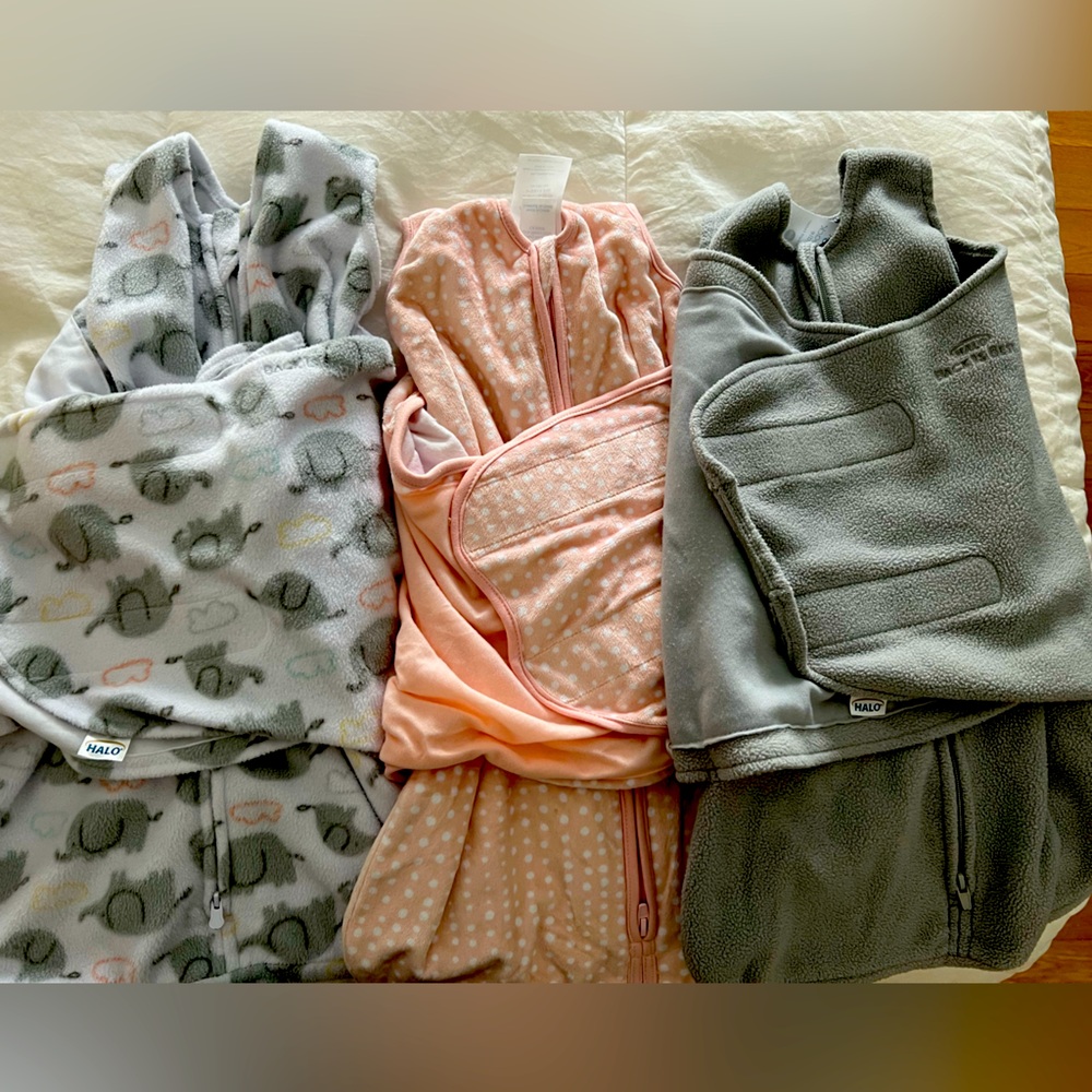 Assorted Newborn Halo Sleepsacks